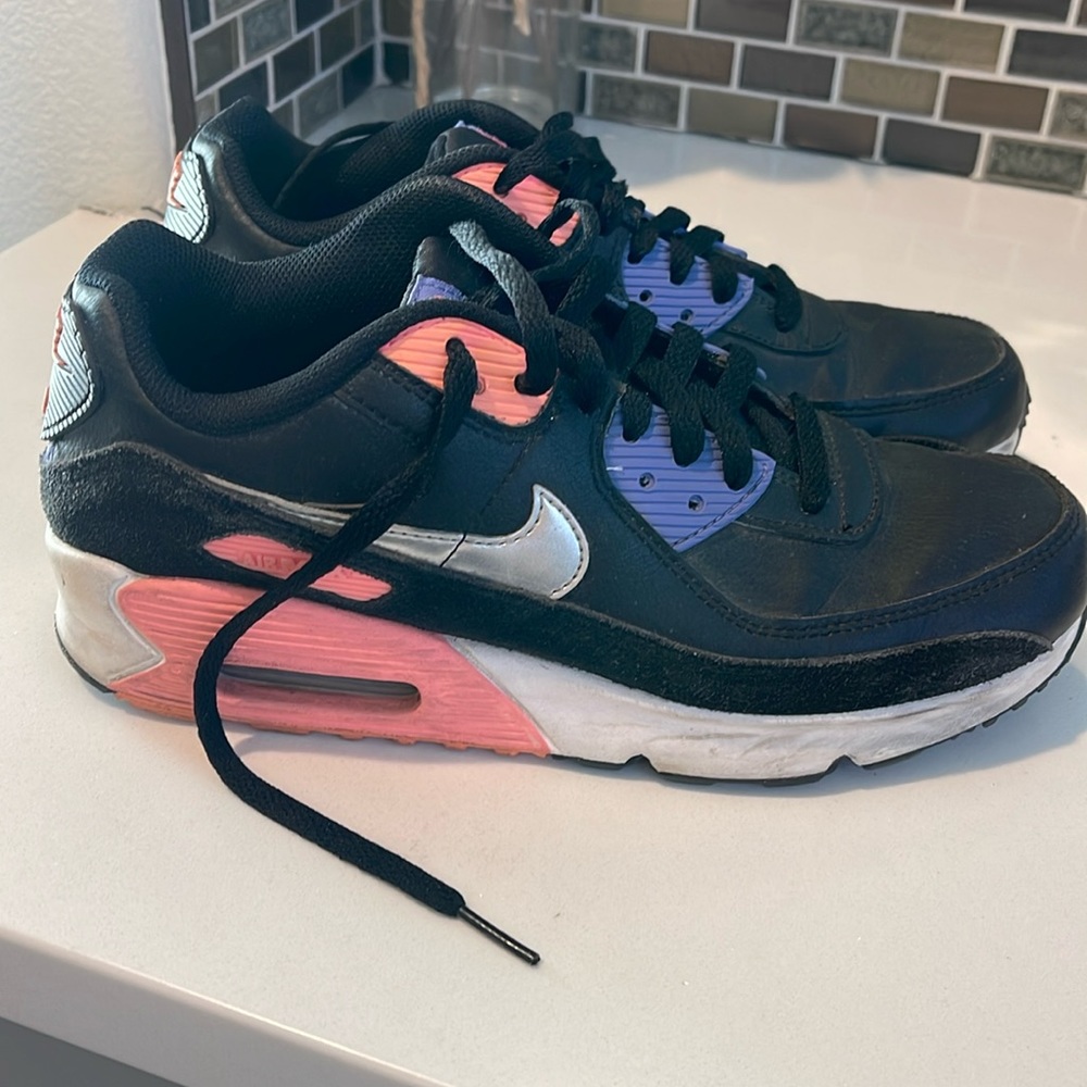 Pink, purple and black Nike air max